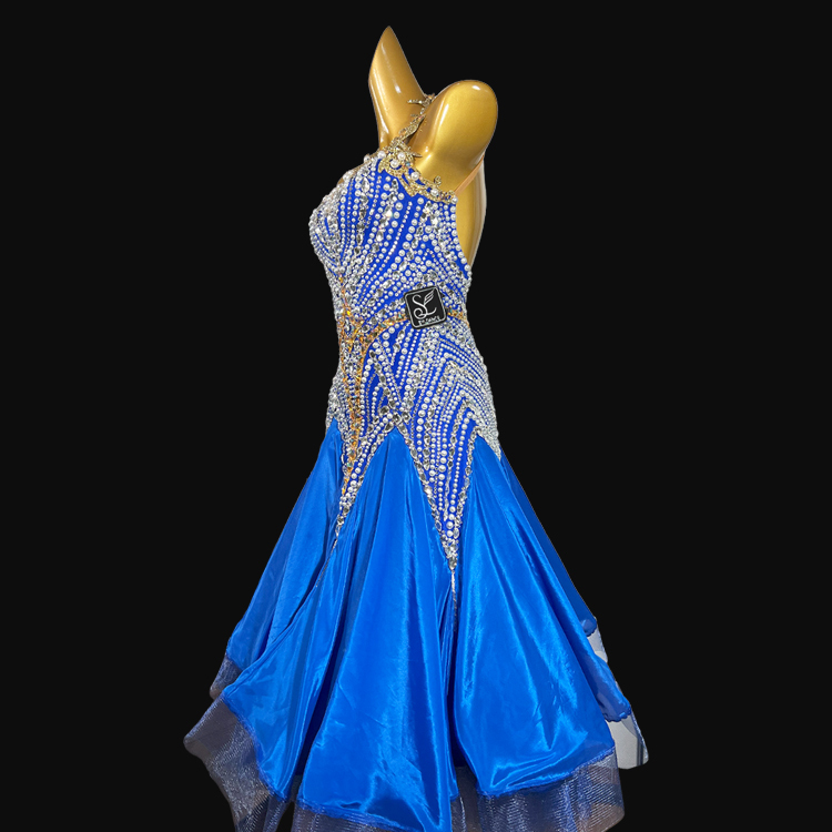 Syl  Ballroom dress with , AB rhinestone &