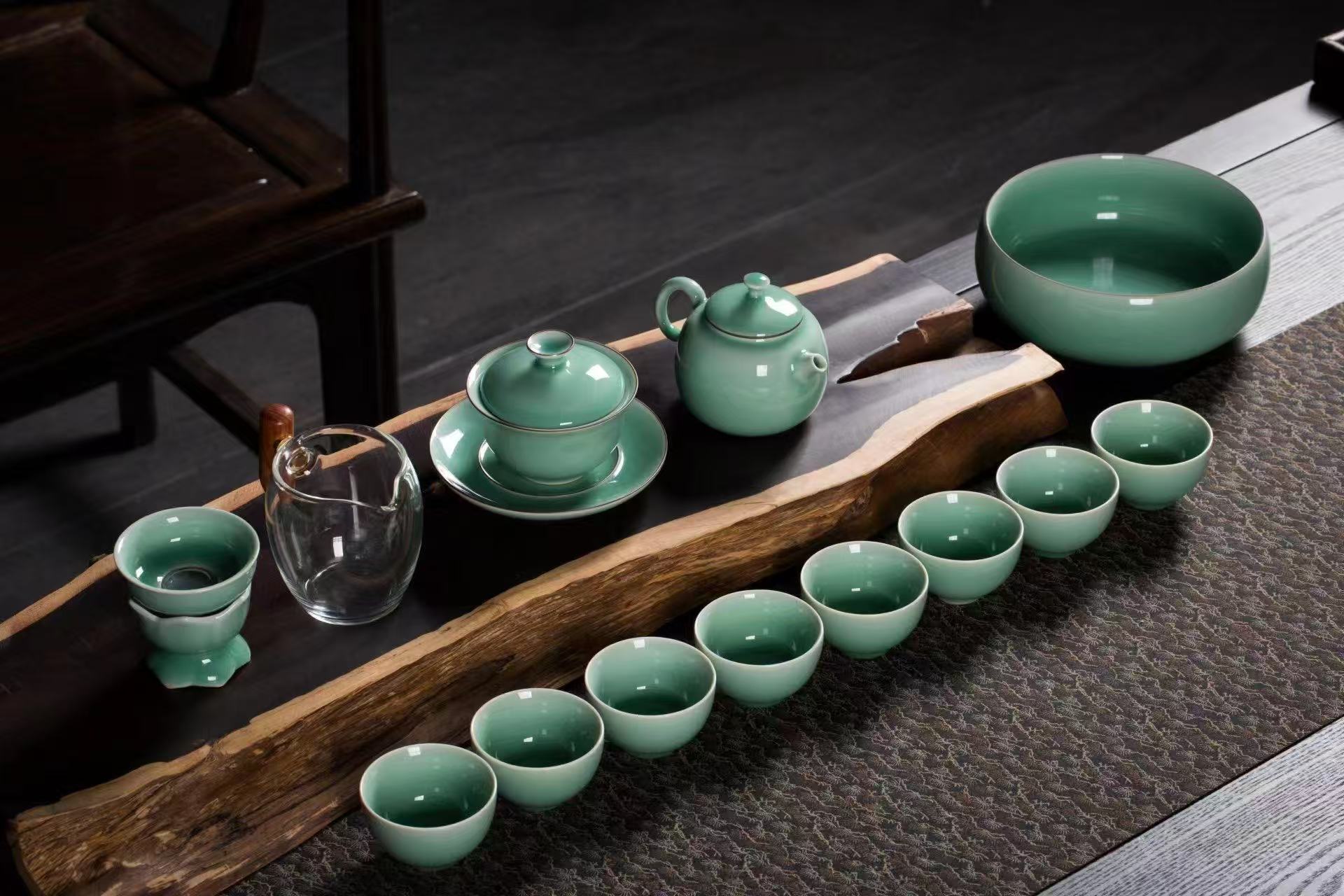 Chinese Celadon Tea Set-2