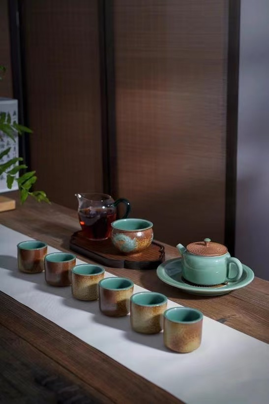 Chinese Celadon Tea Set-2