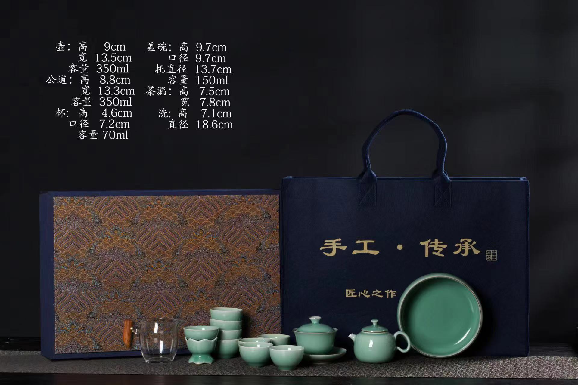 Chinese Celadon Tea Set-4