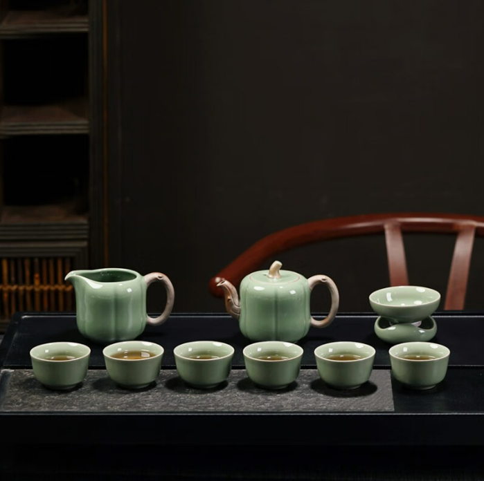 Chinese Celadon Tea Set1