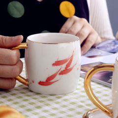 Porcelain Coffee Cup and Saucer Set -2