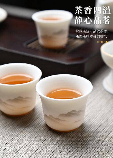 Fine White Porcelain Chinese Tea Set--2