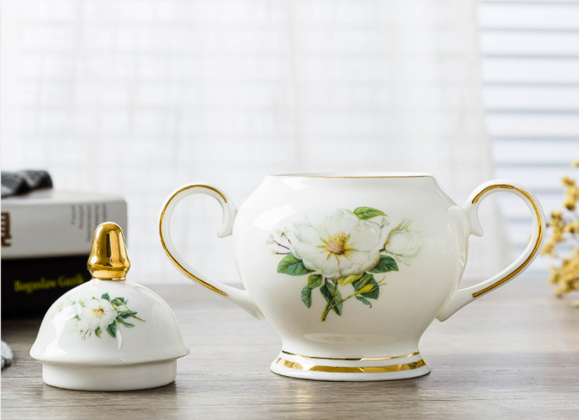 Porcelain Coffee Cup and Saucer Set -3
