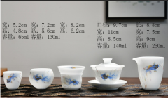 Fine White Porcelain Chinese Tea Set-3