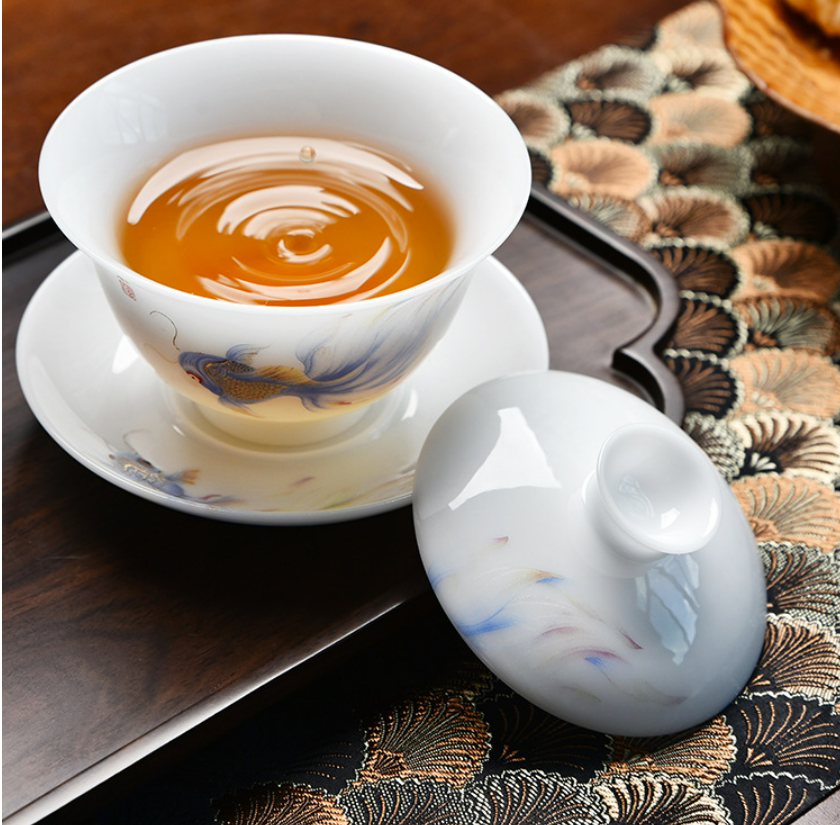 Fine White Porcelain Chinese Tea Set-3