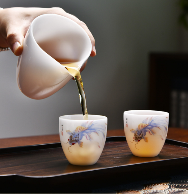 Fine White Porcelain Chinese Tea Set-3