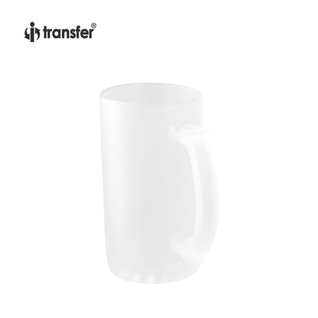 16oz Frosted Sublimation Glass Beer Mug