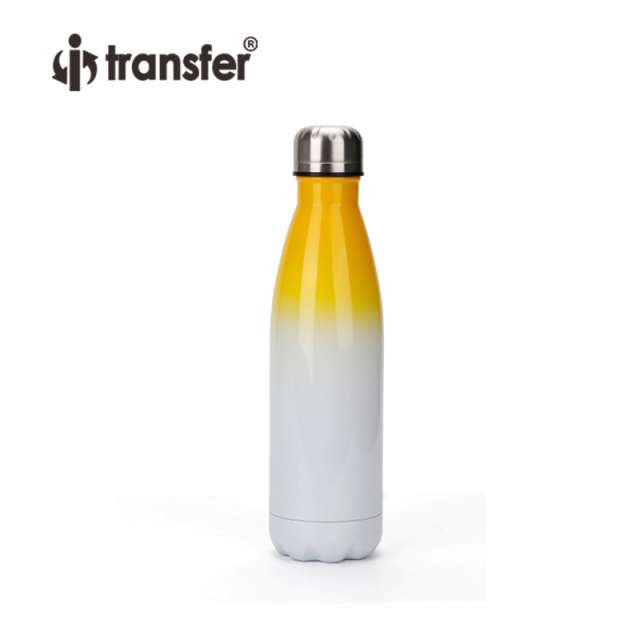 500ml Gradient Color Double Wall Vacuum Insulated Cola Water Bottle