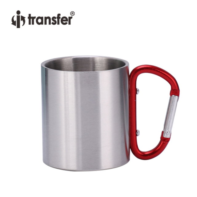 220ml/300ml450ml Stainless Steel Double Wall Coffee Mug with Buckle