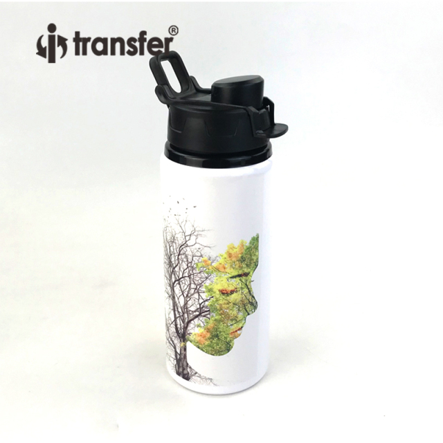 600ml Large Mouth Color Cover Aluminum Bottle