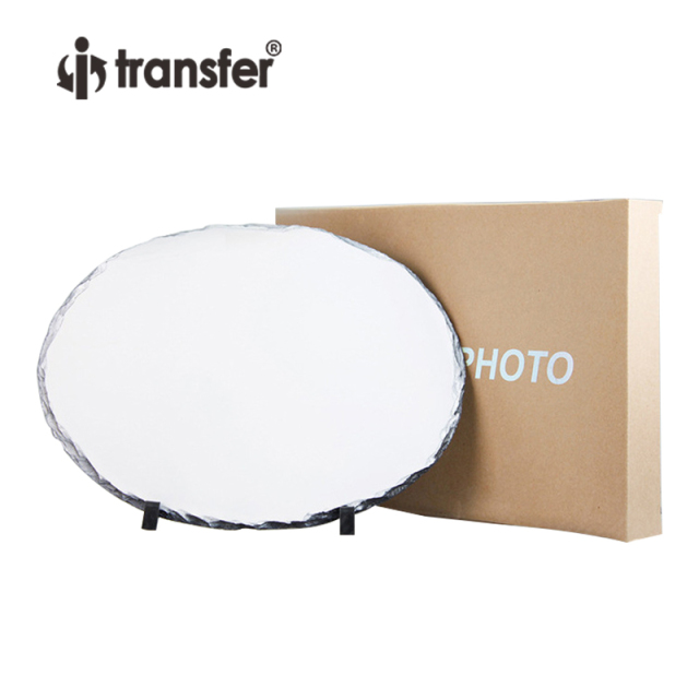 Round Shaped Sublimation Photo Rock Slate