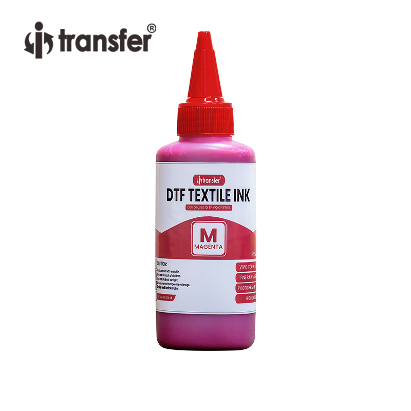 Tinta 100ml à base de água branca para impressão em tela têxtil Dtf Pet Tinta PET Tinta branca DTF Film Transfer DTF