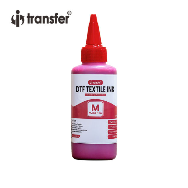 Tinta 100ml à base de água branca para impressão em tela têxtil Dtf Pet Tinta PET Tinta branca DTF Film Transfer DTF