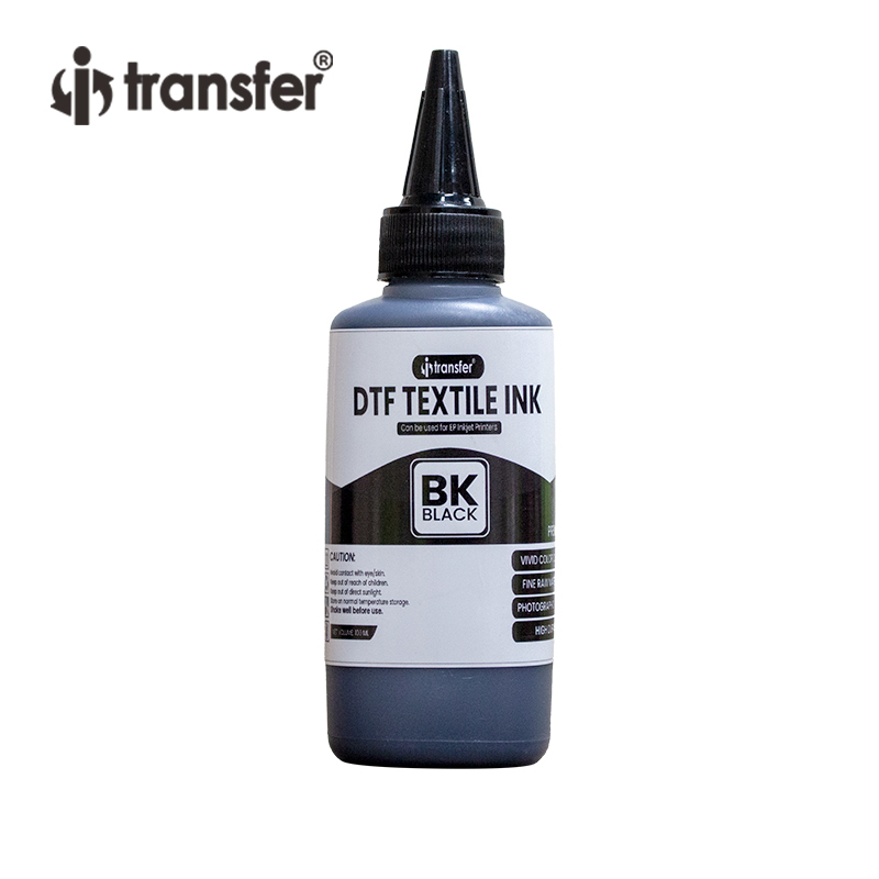 Tinta 100ml à base de água branca para impressão em tela têxtil Dtf Pet Tinta PET Tinta branca DTF Film Transfer DTF