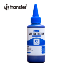 Tinta 100ml à base de água branca para impressão em tela têxtil Dtf Pet Tinta PET Tinta branca DTF Film Transfer DTF