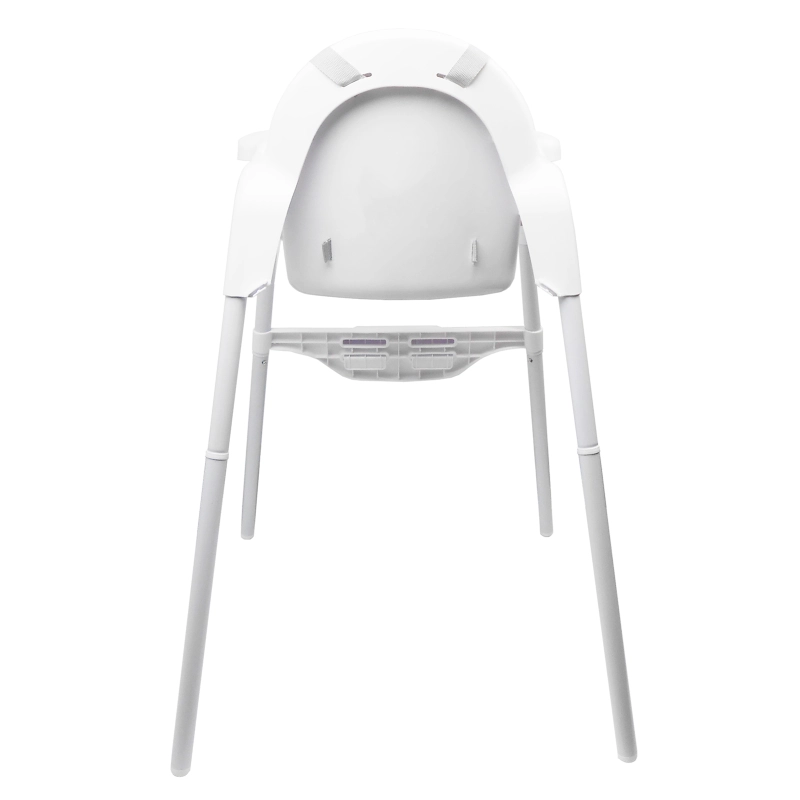 Yalion®High Chair Baby Chair with Tray Height Adjustable Adjustable Foot Pedals Suitable for ages 0-3 children White