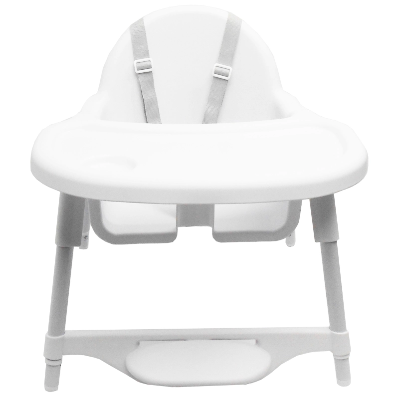 Yalion®High Chair Baby Chair with Tray Height Adjustable Adjustable Foot Pedals Suitable for ages 0-3 children White