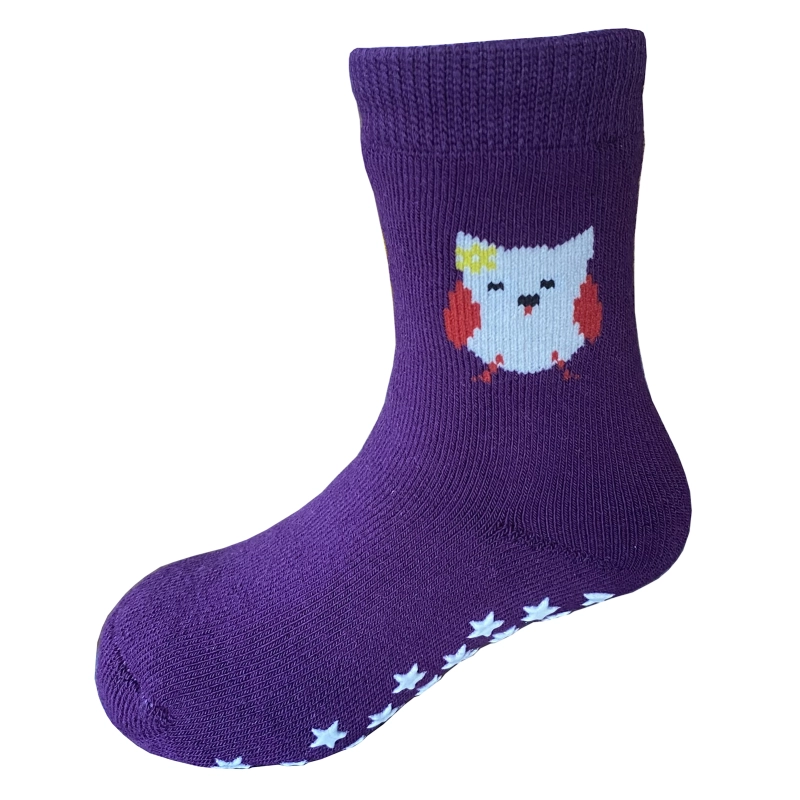 Yalion Long Socks Kids Baby Socks (3 Pair) Anti Slip Socks for Boys Girls (Pouch) Different Cute Patterns