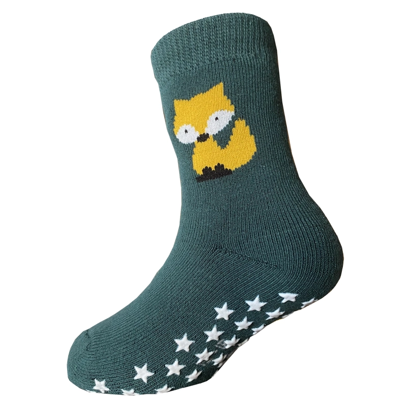 Yalion Long Socks Kids Baby Socks (3 Pair) Anti Slip Socks for Boys Girls (Pouch) Different Cute Patterns