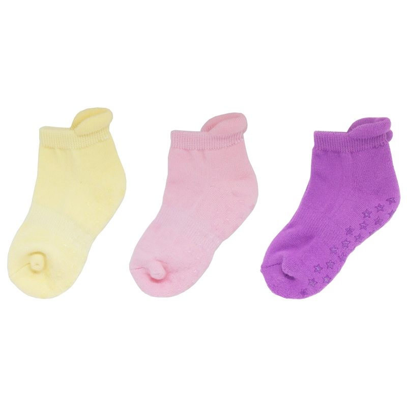 Yalion® Short Socks Soft Children Socks Half Plush (3-Pair) Elastic Indoor Children's Short Socks Warm And Cold Resistant Boys and Girls 3-Pair Set Multiple colors