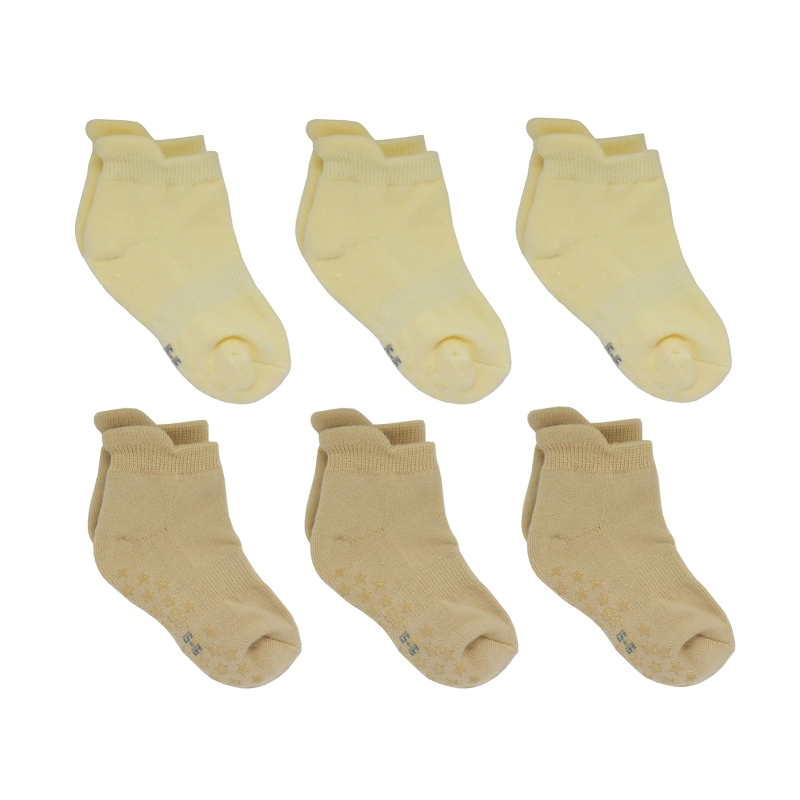 Yalion®Short Socks Soft Children Anti-Russian Socks Half Plush (6-Pair) Elastic Multiple Colors Non-slip