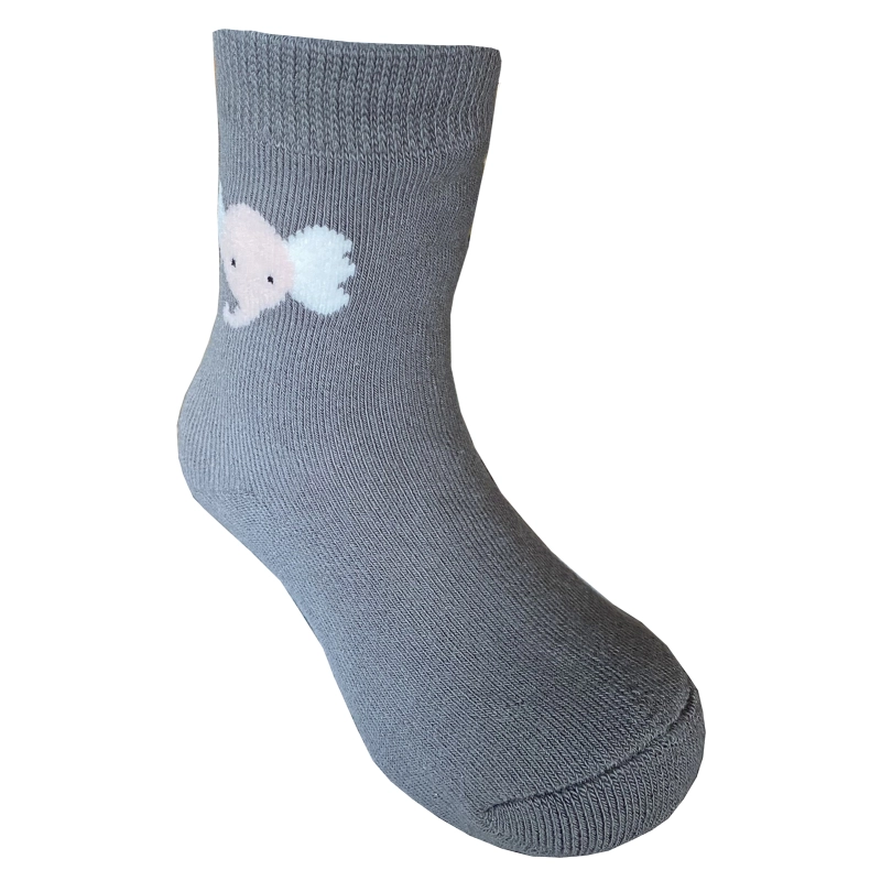Yalion Long Socks Kids Baby Socks (3 Pair) Anti Slip Socks for Boys Girls (Pouch) Different Cute Patterns