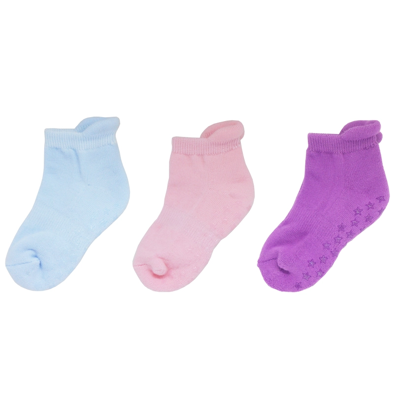 Yalion® Short Socks Soft Children Socks Half Plush (3-Pair) Elastic Indoor Children's Short Socks Warm And Cold Resistant Boys and Girls 3-Pair Set Multiple colors