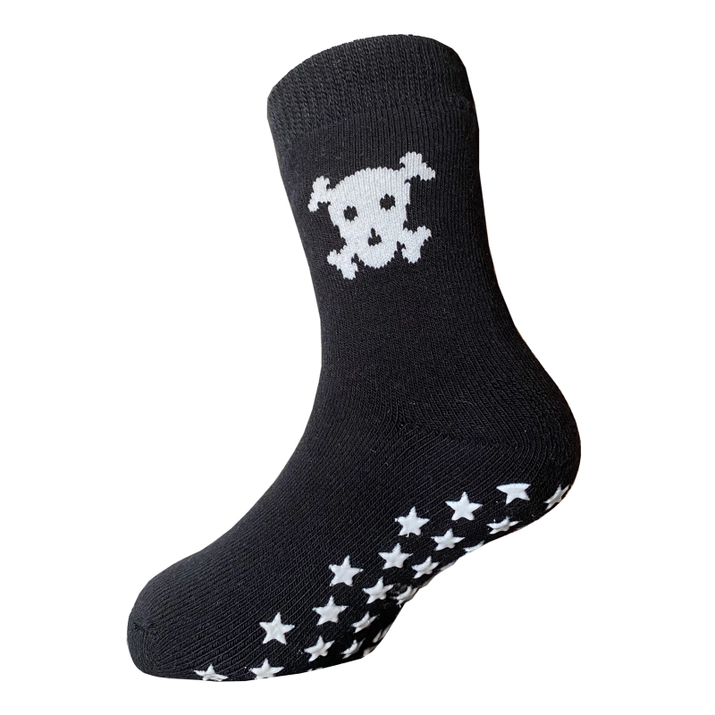 Yalion Long Socks Kids Baby Socks (3 Pair) Anti Slip Socks for Boys Girls (Pouch) Different Cute Patterns