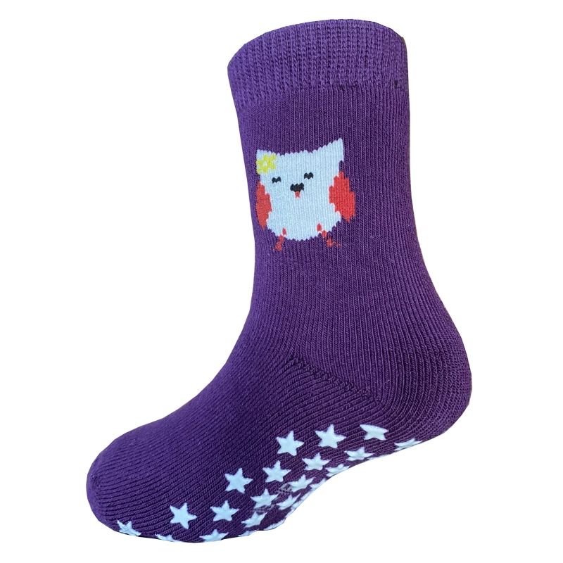 Yalion Long Socks Kids Baby Socks (3 Pair) Anti Slip Socks for Boys Girls (Pouch) Different Cute Patterns
