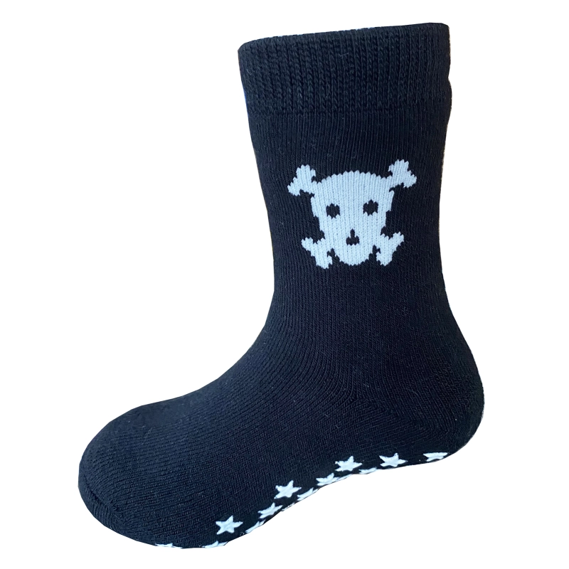 Yalion Long Socks Kids Baby Socks (3 Pair) Anti Slip Socks for Boys Girls (Pouch) Different Cute Patterns