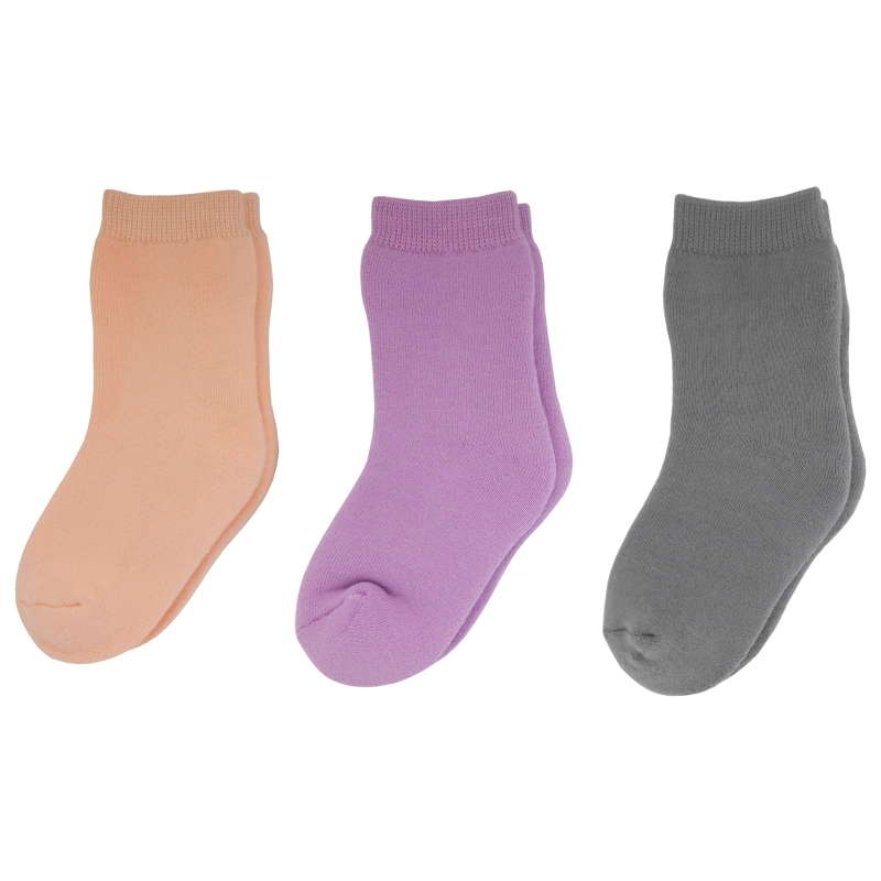 Yalion® Long Socks Soft Children Socks Half Plush (3-Pair) Elastic Indoor Children's Long Socks Warm And Cold Resistant Boys and Girls 3-Pair Set Multiple colors
