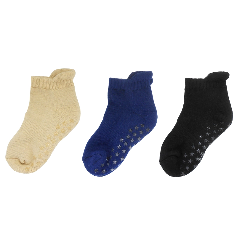 Yalion® Short Socks Soft Children Socks Half Plush (3-Pair) Elastic Indoor Children's Short Socks Warm And Cold Resistant Boys and Girls 3-Pair Set Multiple colors