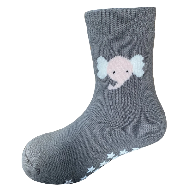 Yalion Long Socks Kids Baby Socks (3 Pair) Anti Slip Socks for Boys Girls (Pouch) Different Cute Patterns