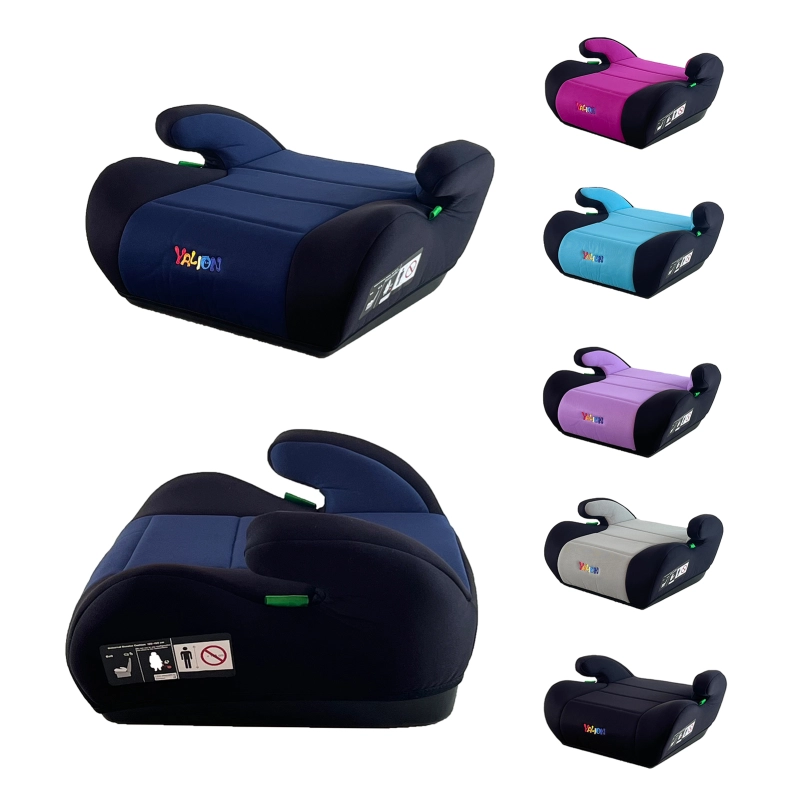 YALION®Children's Car Booster Seat, ECE R 129 Three-Point Safety Belt, Easy to Carry and Easy to Install, 125-150 cm, 6-10 Years