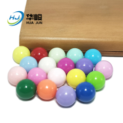 Contas redondas soltas opacas acrílicas de cor sólida de 6 mm-25 mm sem furo