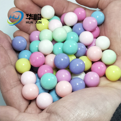 Contas redondas soltas opacas acrílicas de cor sólida de 6 mm-25 mm sem furo