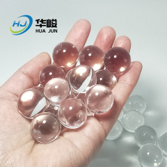 Grânulos acrílicos redondos transparentes polidos de alta qualidade sem furos