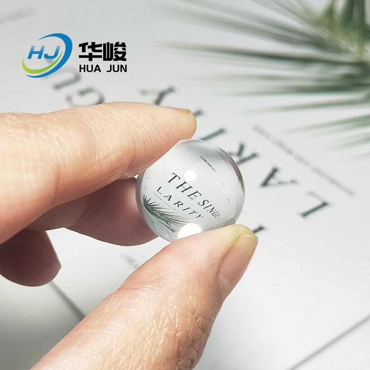 高品質拋光透明圓形壓克力珠無孔