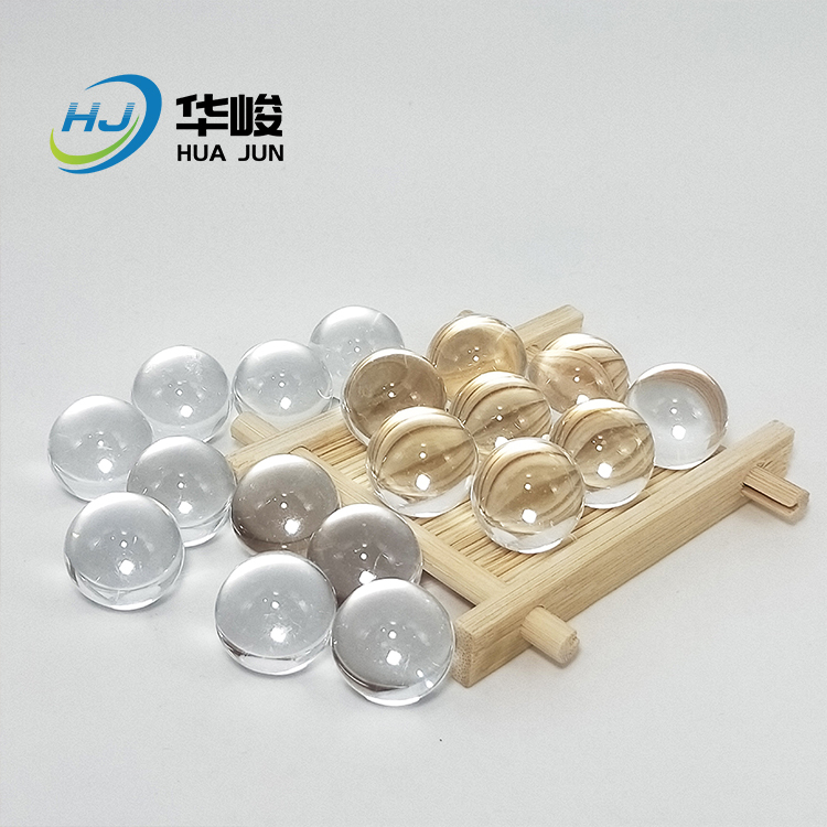 高品質拋光透明圓形壓克力珠無孔