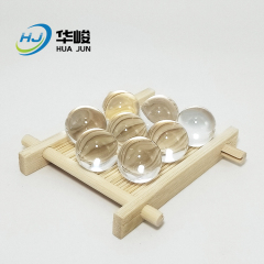 Grânulos acrílicos redondos transparentes polidos de alta qualidade sem furos