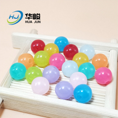 Grânulos redondos acrílicos translúcidos de cor gelatinosa para fabricação de joias