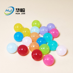 Grânulos redondos acrílicos translúcidos de cor gelatinosa para fabricação de joias