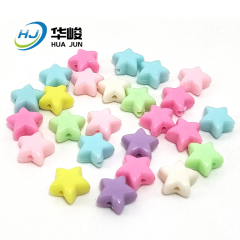 12mm Candy Color Acrylic Star Shape Beads for DIY Jewelry