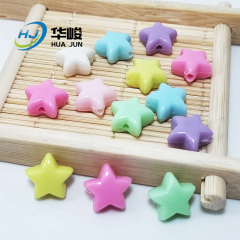 12mm Candy Color Acrylic Star Shape Beads for DIY Jewelry