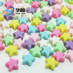 12mm Candy Color Acrylic Star Shape Beads for DIY Jewelry