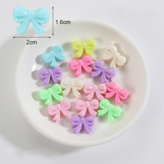 Papillon in plastica con perline a farfalla da 20 x 16 mm con foro