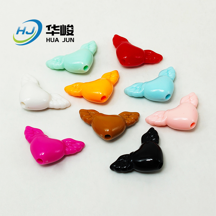 Love Angel Wing Shape Acrylic Beads for DIY Mobile Phone Accessories