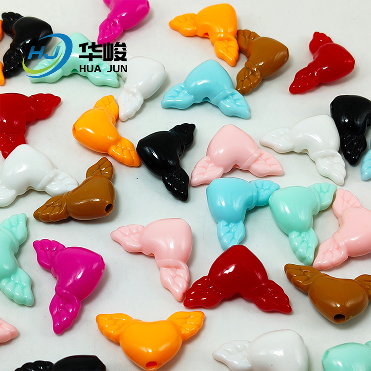 Love Angel Wing Shape Acrylic Beads for DIY Mobile Phone Accessories
