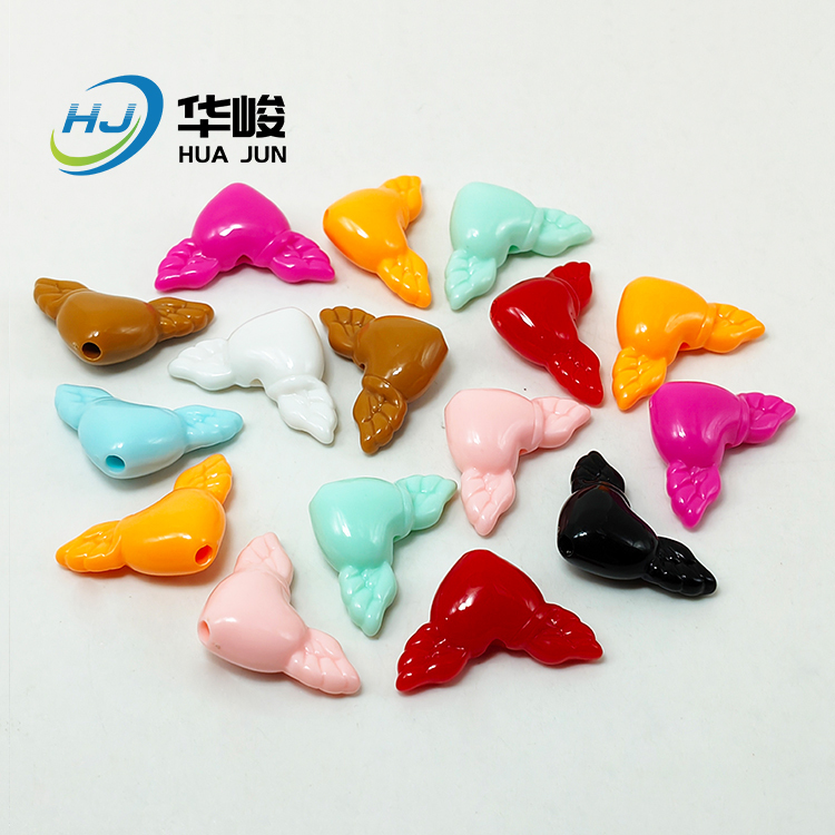 Love Angel Wing Shape Acrylic Beads for DIY Mobile Phone Accessories